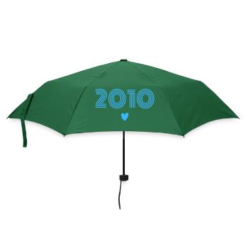 Born in 2010 boy - Umbrella (small) - bottlegreen - Front