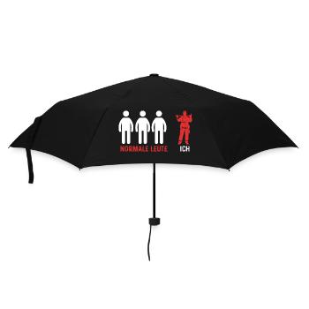 Feuerwehrmann Feuerwehr - Regenschirm (klein) - Schwarz - Vorne