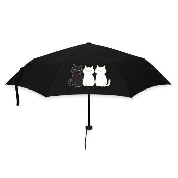 3 little kittens - Umbrella (small) - black - Front