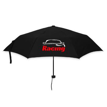 Rennwagen 🤍❤️ - Regenschirm (klein) - Schwarz - Vorne