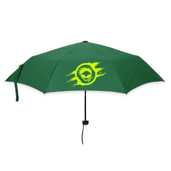 Alien Cut Scratch Fluo - Umbrella (small) - bottlegreen - Front