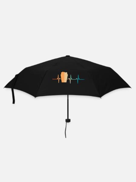 Battement de cœur popcorn - Parapluie standard - noir
