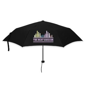 The Beat goes on DJ Musician Equalizer - Umbrella (small) - black - Front