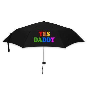 Yes daddy - Regenschirm (klein) - Schwarz - Vorne