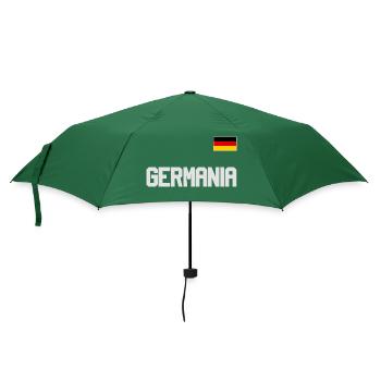 Germany jersey look GERMANIA with flag flag - Umbrella (small) - bottlegreen - Front