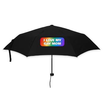 Ich liebe meine schwule Mutter - Regenschirm (klein) - Schwarz - Vorne