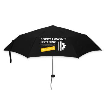 Sorry I wasn't listening - Engineering - Umbrella (small) - black - Front