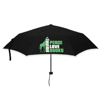 Reading Books Book Giraffe - Umbrella (small) - black - Front