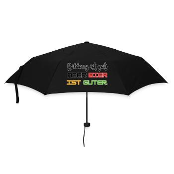 Beer is good - Umbrella (small) - black - Front