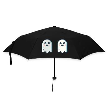 Zwei Geister - Regenschirm (klein) - Schwarz - Vorne