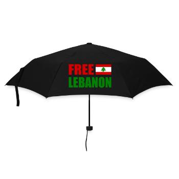 free lebanon - libanon - Regenschirm (klein) - Schwarz - Vorne