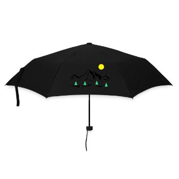 Mountains - Umbrella (small) - black - Front