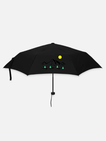 Montagnes - Parapluie standard - noir