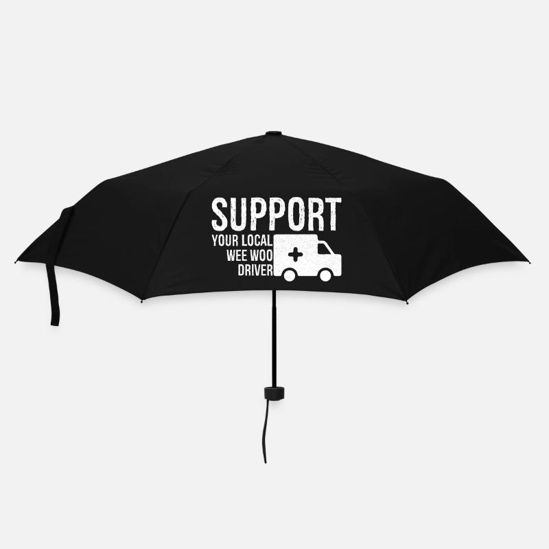 support your local wee woo driver - Umbrella (small) - black