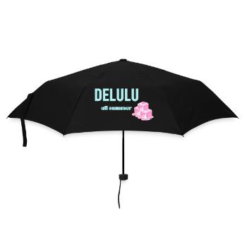 💭 Delulu All Summer – Fantasy Mindset Y2K Soft Gi - Regenschirm (klein) - Schwarz - Vorne
