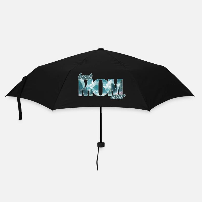 Elefanten in einer Traumwelt - best Mom ever - Regenschirm (klein) - Schwarz