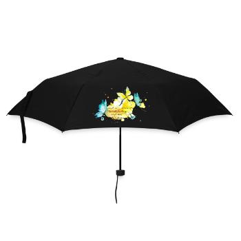 Butterflies.Effects of every little action - Umbrella (small) - black - Front