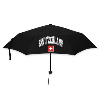 Drapeau de la Suisse - Parapluie standard - noir - Devant