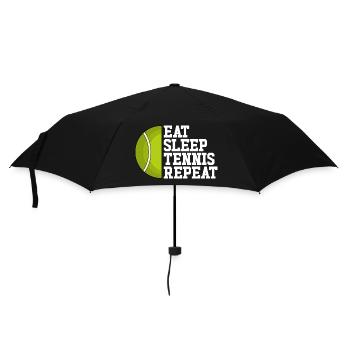 Manger, dormir, tennis, répéter le tennis - Parapluie standard - noir - Devant