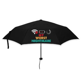 My Worst Nightmare Gaming Lover Gamer Video Games - Umbrella (small) - black - Front