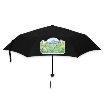 Bristol Clifton Hängebrücke Skyline-Kunst - Regenschirm (klein) - Schwarz - Vorne