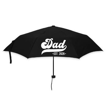 Dad EST. 2026 – Perfect for New Dads - Umbrella (small) - black - Front