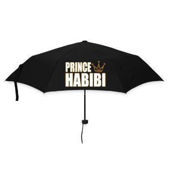 Prince Habibi – Royal Arabic Love Statement Design - Regenschirm (klein) - Schwarz - Vorne