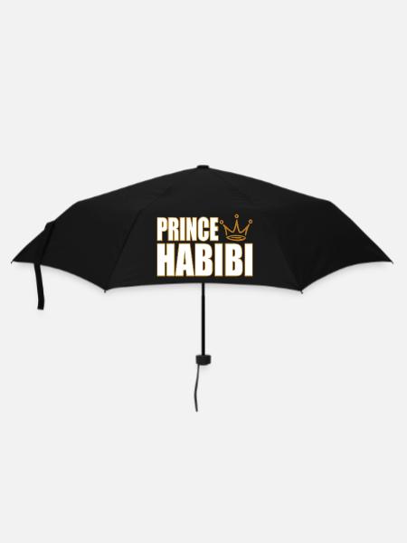 Prince Habibi – Royal Arabic Love Statement Design - Regenschirm (klein) - Schwarz