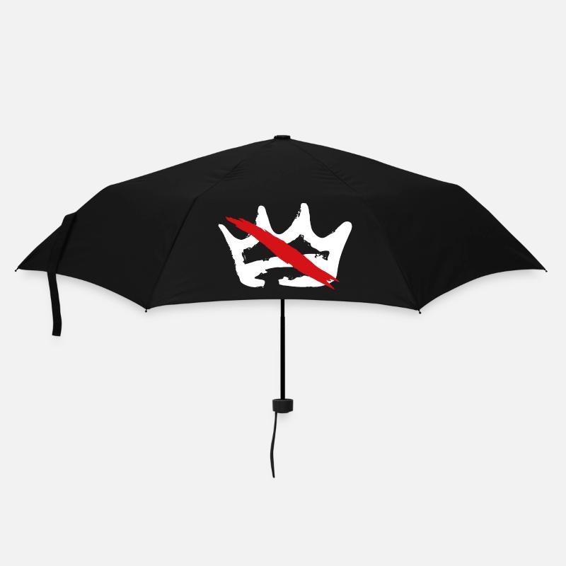 Kein König - Regenschirm (klein) - Schwarz