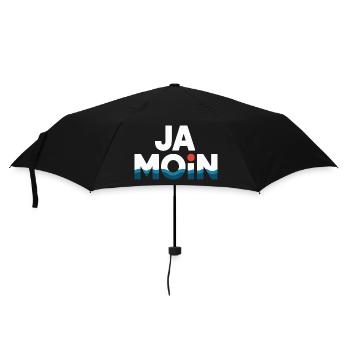 Ja Moin Norddeutschland Hamburg Gamer Meme Moin - Regenschirm (klein) - Schwarz - Vorne