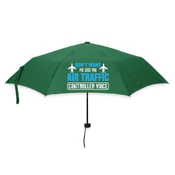 Air Traffic Controller Voice - Umbrella (small) - bottlegreen - Front