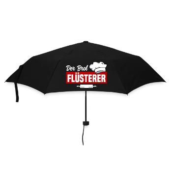 Der Brot Flüsterer - Regenschirm (klein) - Schwarz - Vorne