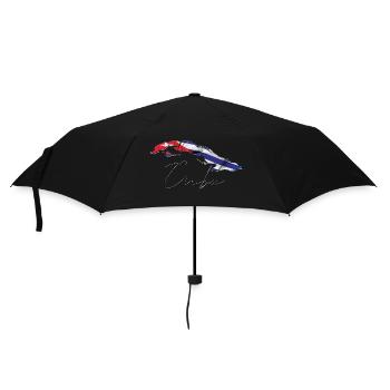 Cuba flag in the Cuba map EN - Umbrella (small) - black - Front