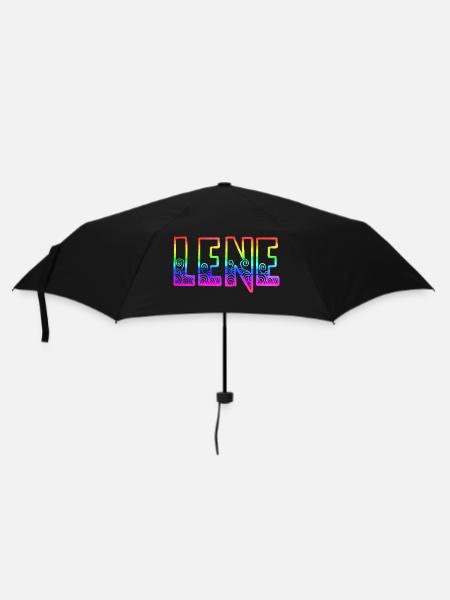 lene rs regenbogen - Regenschirm (klein) - Schwarz