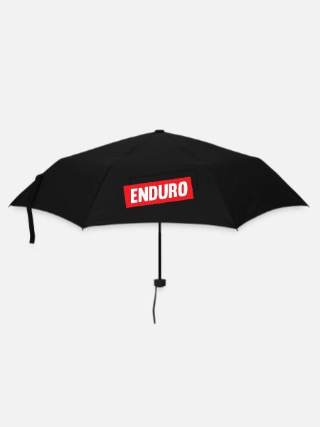 Enduro - Regenschirm (klein) - Schwarz