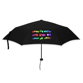 Gehen Sie weiter – Hier gibt es nichts zu sehen | - Regenschirm (klein) - Schwarz - Vorne