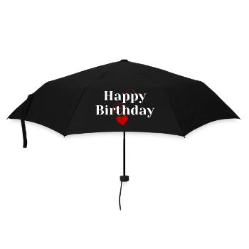 Bon anniversaire - Parapluie standard - noir - Devant