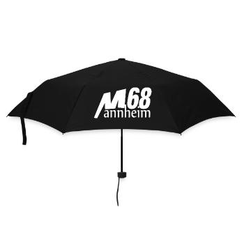Mannheim Monnem - Regenschirm (klein) - Schwarz - Vorne