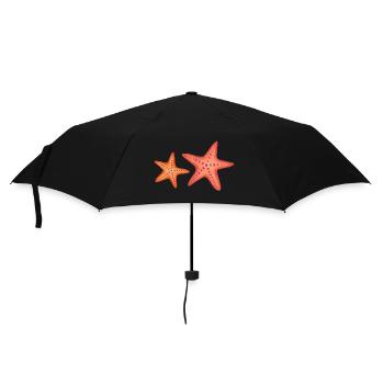 Étoile de mer - Parapluie standard - noir - Devant