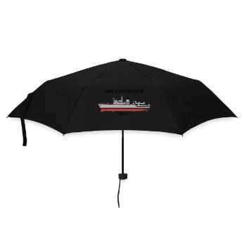 HMS CATTISTOCK - M31 - HUNT CLASS MINEHUNTER - Umbrella (small) - black - Front