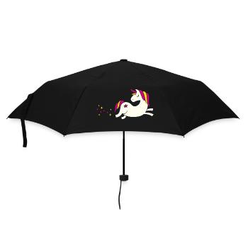 Magical Unicorn Star Trail - Umbrella (small) - black - Front