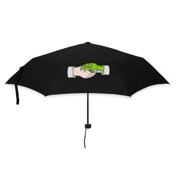 Salutation Poignée de main Morsures de serpent - Parapluie standard - noir - Devant