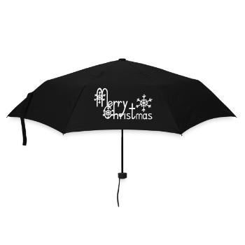 Merry Christmas - Umbrella (small) - black - Front