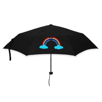 Happy Rainbow Bright Colors Enfants Bébé Toddler - Parapluie standard - noir - Devant