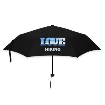 Alpes Amour Randonnée Montagnes Cadeau Photo Vacances - Parapluie standard - noir - Devant