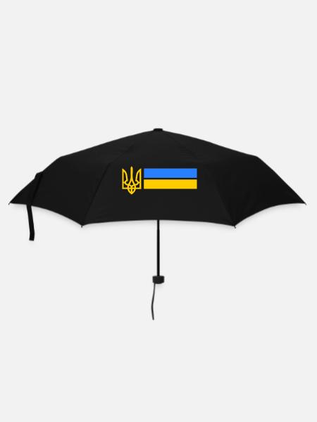 Ukraine - Regenschirm (klein) - Schwarz