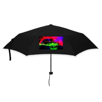 Neon Abstrait Retro Car Design Coop Artiste BiBi - Parapluie standard - noir - Devant