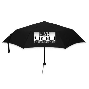 Dinosaure Lune Poisson Pêcheur Présent Idée Barbes Cool - Parapluie standard - noir - Devant