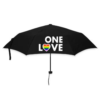 One love - Umbrella (small) - black - Front