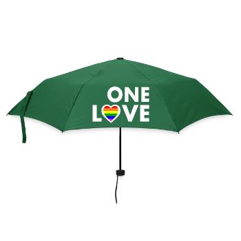 One love - Parapluie standard - vert bouteille - Devant